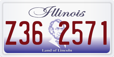 IL license plate Z362571