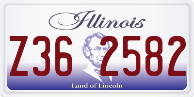 IL license plate Z362582