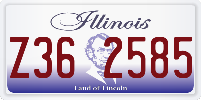 IL license plate Z362585