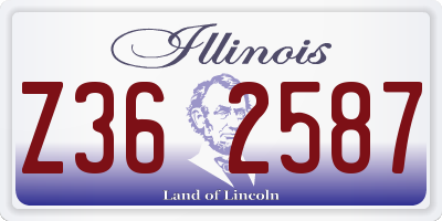 IL license plate Z362587