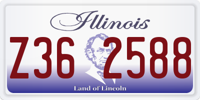 IL license plate Z362588