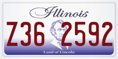 IL license plate Z362592