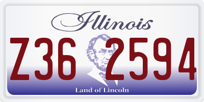 IL license plate Z362594