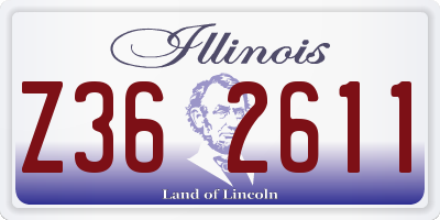 IL license plate Z362611