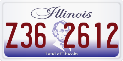 IL license plate Z362612