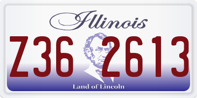 IL license plate Z362613