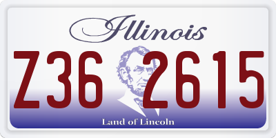 IL license plate Z362615