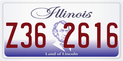 IL license plate Z362616