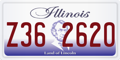 IL license plate Z362620