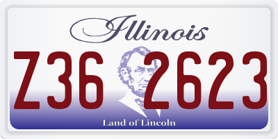 IL license plate Z362623