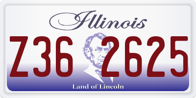 IL license plate Z362625