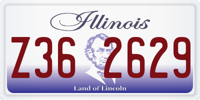 IL license plate Z362629