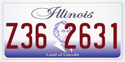 IL license plate Z362631
