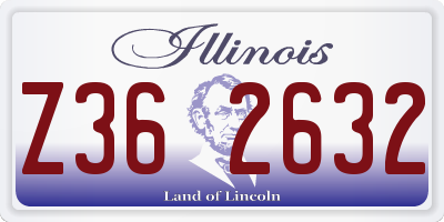 IL license plate Z362632