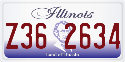 IL license plate Z362634