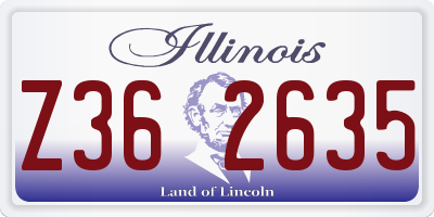 IL license plate Z362635