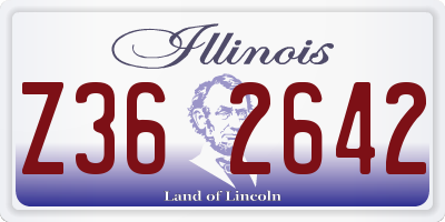 IL license plate Z362642