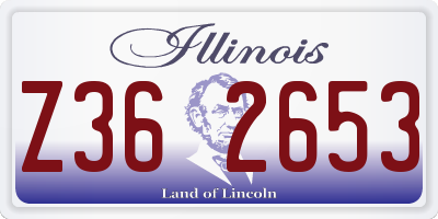 IL license plate Z362653