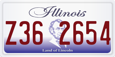 IL license plate Z362654