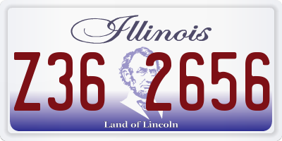 IL license plate Z362656
