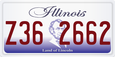 IL license plate Z362662