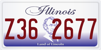 IL license plate Z362677