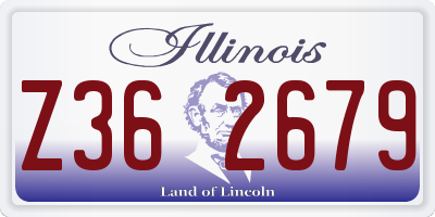 IL license plate Z362679