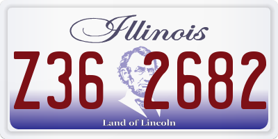 IL license plate Z362682
