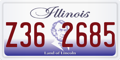IL license plate Z362685