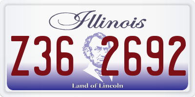 IL license plate Z362692