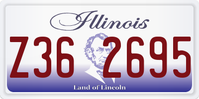 IL license plate Z362695