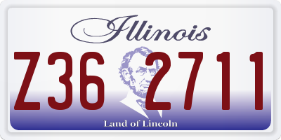 IL license plate Z362711