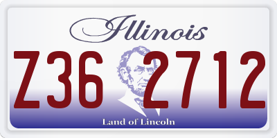 IL license plate Z362712
