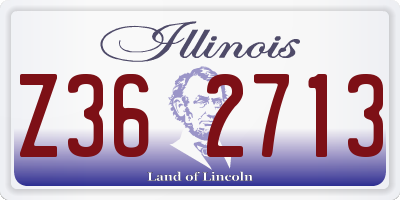 IL license plate Z362713