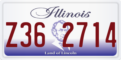 IL license plate Z362714