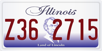 IL license plate Z362715