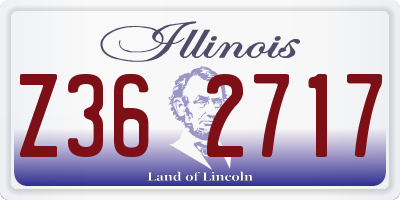 IL license plate Z362717