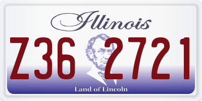 IL license plate Z362721