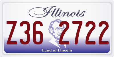 IL license plate Z362722