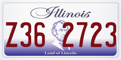 IL license plate Z362723