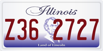 IL license plate Z362727
