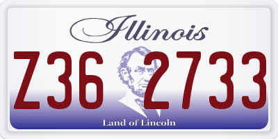 IL license plate Z362733