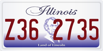 IL license plate Z362735
