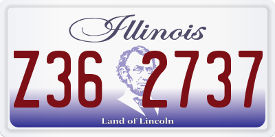 IL license plate Z362737