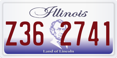 IL license plate Z362741