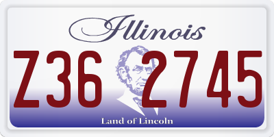 IL license plate Z362745