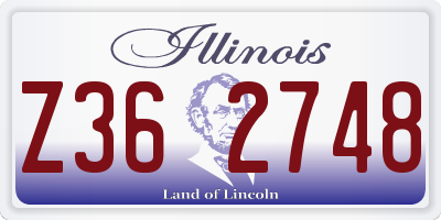 IL license plate Z362748