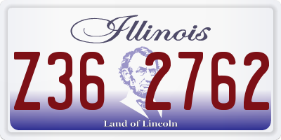 IL license plate Z362762