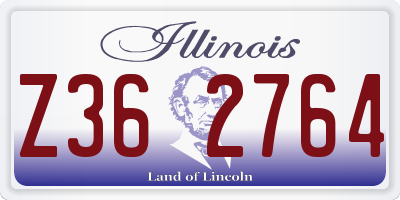 IL license plate Z362764