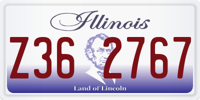 IL license plate Z362767